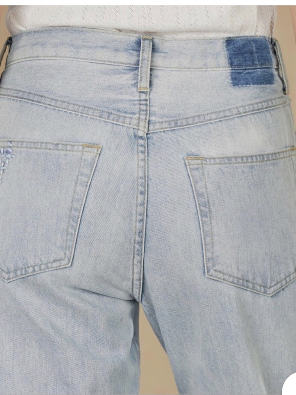 NWOT AMO Loverboy Cropped Embellished Jeans. Size 26 - Picture 4 of 12